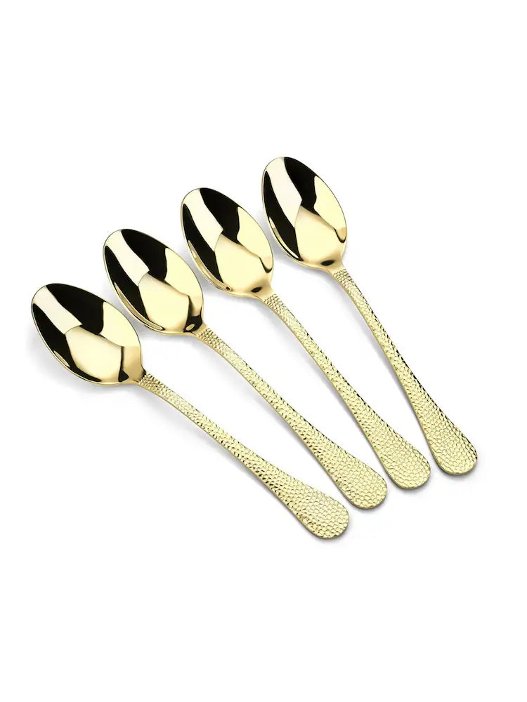 Set of 4 Serving Spoons - Champagne Avalon