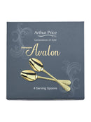 Set of 4 Serving Spoons - Champagne Avalon