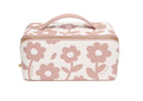 Pink Floral Train Case
