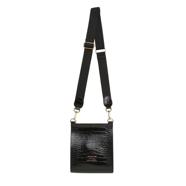 Bloomsbury X Body Bag - Black Croco