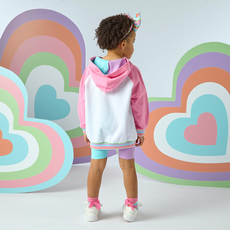 Eloise Hoody Cycling Set - Bright White