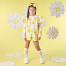 Daisy Daisy Print Bomber - Daisy Yellow