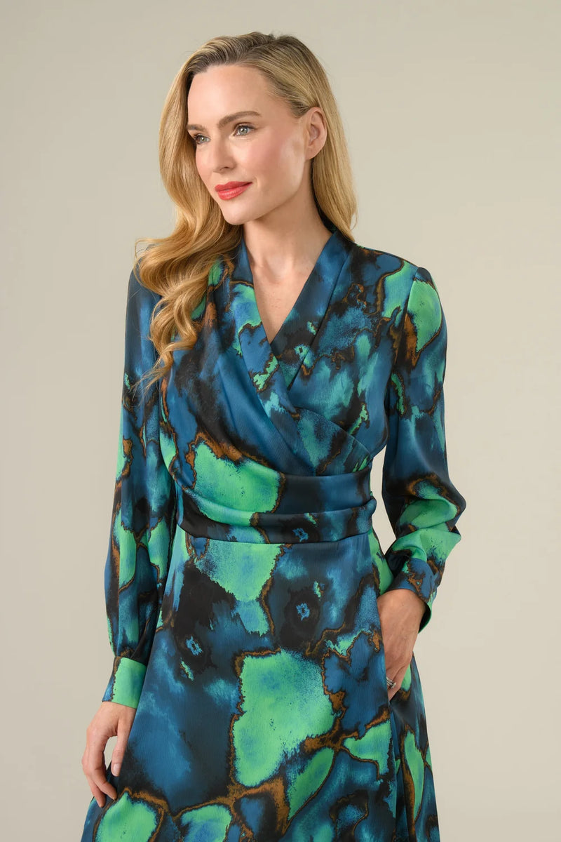 Agnes Dress - Teal Print Agnes Dress - Teal Print