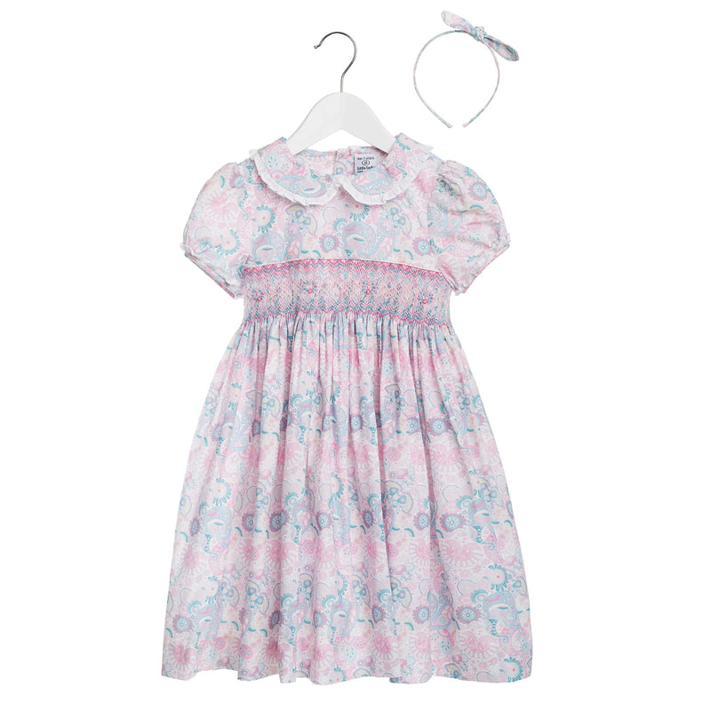Amelia Dress - Pink/blue
