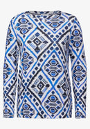 Cosy Multicolor Rhomb Shirt - Solf Silver Melange