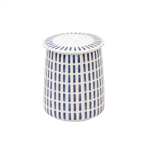 At Home Coffee Canister Blue