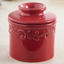 Antique Butter Bell Crock - Rouge Red