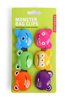 Crazy Monster Bag Clips Set of 6