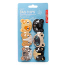 Set of 6 Cat Bag Clips