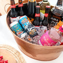 Hammered Champagne Pail with Copper Finish