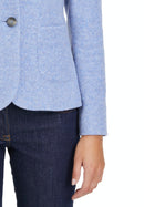 Patch Pockets Wool Blazer - Lavender Blue