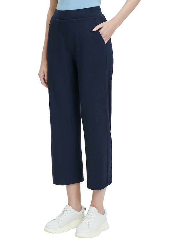 High Waist SlipOn Trousers - Dark Sky