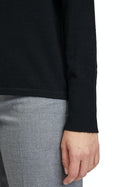 Stand Up Collar Jumper - Black