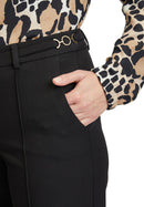 Mid Rise Trousers - Black