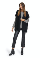 Bateau Neck Stripe T-Shirt - Black/beige