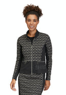 Stand Up Graphic Jacket - Black/beige