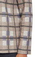 Stand Up Collar Sweater - Grey/black
