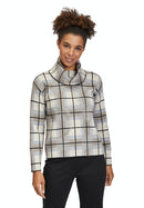 Large Collar Check Jumper - Patch Grey/taupe