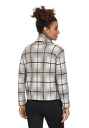 Large Collar Check Jumper - Patch Grey/taupe