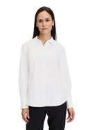 Plain Long Sleeve Blouse - Bright White
