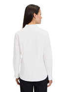 Plain Long Sleeve Blouse - Bright White