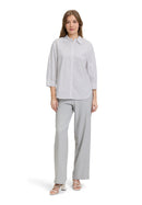 3/4 Sleeve Casual Blouse - Bright White