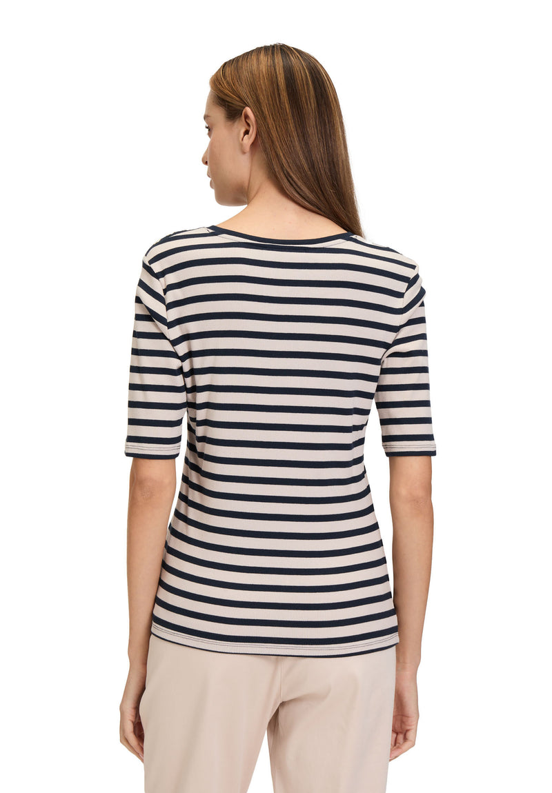 Striped T-Shirt - Nature/dark Blue