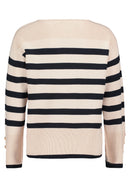 Bateau Neck Striped Jumper - Patch Nature/dark Blue