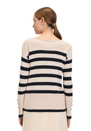 Bateau Neck Striped Jumper - Patch Nature/dark Blue