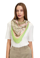 Floral Print Scarf - Khaki/nature