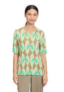 Graphic Short Sleeve Tee - Khaki/green
