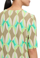 Graphic Short Sleeve Tee - Khaki/green