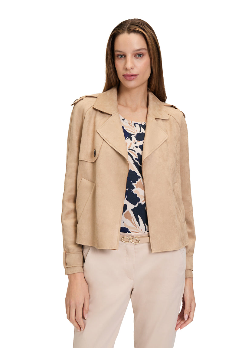 Short Blazer Jacket - Classic Beige