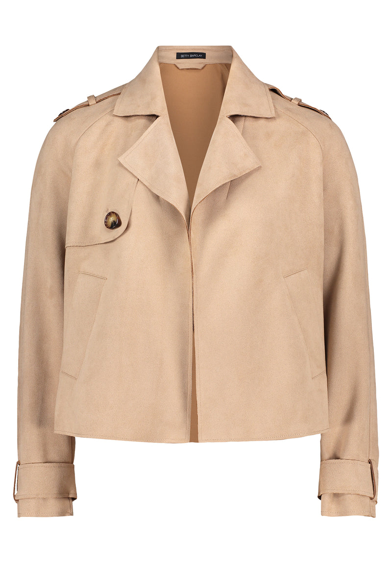 Short Blazer Jacket - Classic Beige