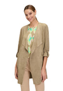 Long Blazer Jacket - Soft Olive