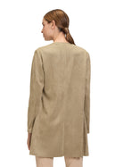 Long Blazer Jacket - Soft Olive