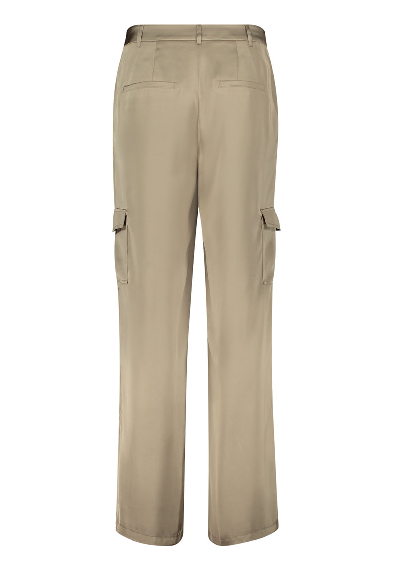 Cargo Style Trousers - Soft Olive