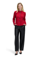Button Cardigan - Red Scarlet