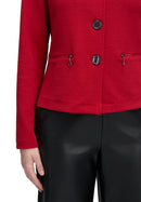 Button Cardigan - Red Scarlet