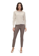 7/8 Length Plain Trouser - Falcon