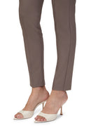 7/8 Length Plain Trouser - Falcon