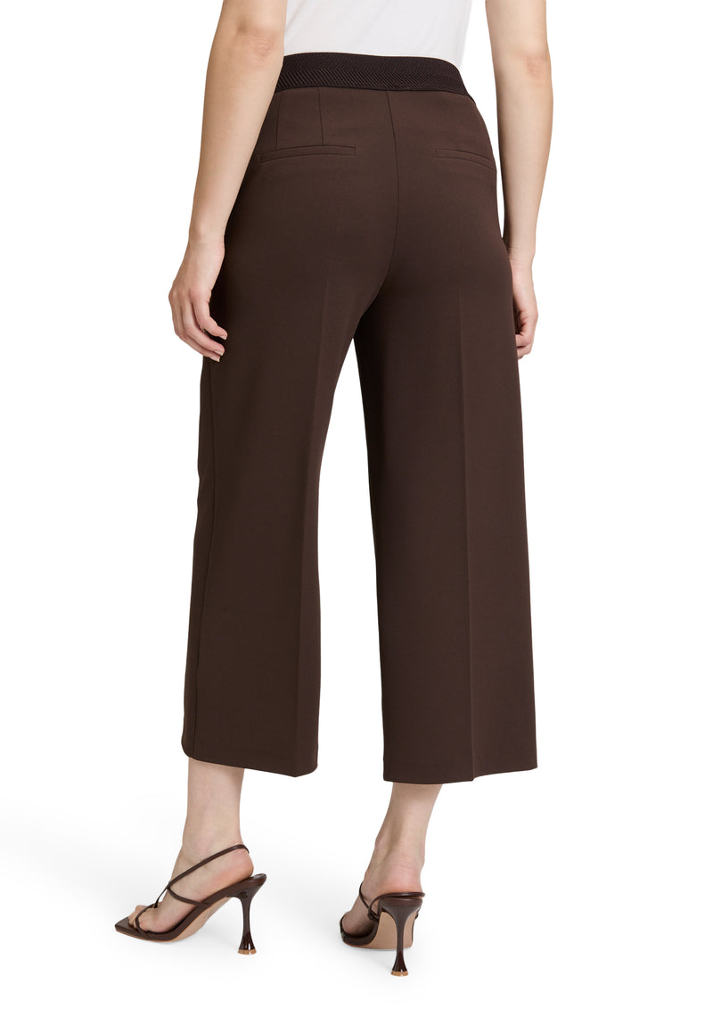 3/4 Length Relaxed Trouser - Light Maroon