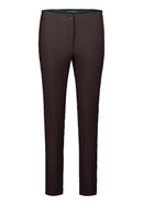 7/8 Length Plain Trouser - Light Maroon
