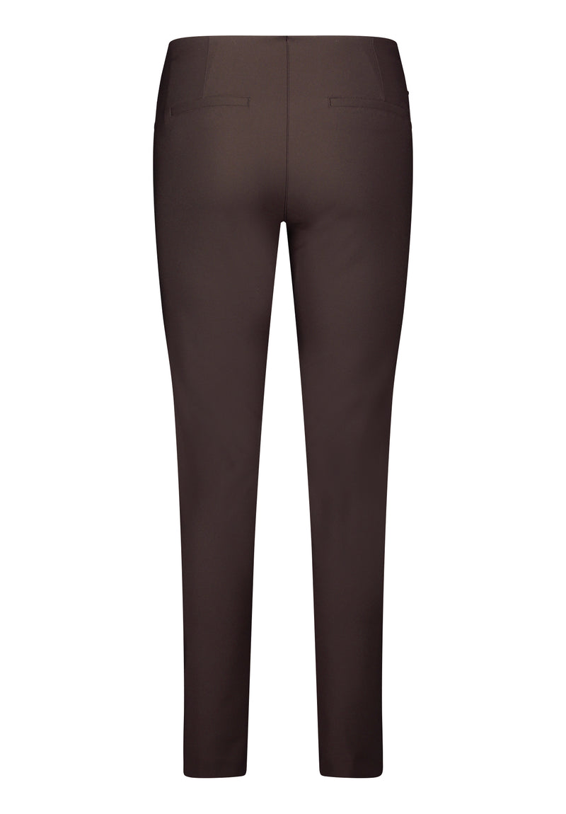 7/8 Length Plain Trouser - Light Maroon