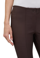 7/8 Length Plain Trouser - Light Maroon