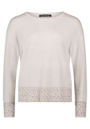 Round Neck Jumper - Light Beige Melange