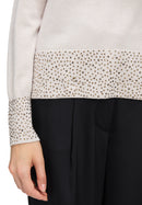 Round Neck Jumper - Light Beige Melange