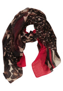 Print Scarf - Brown/red