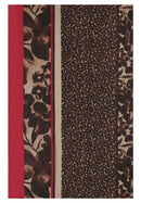 Print Scarf - Brown/red