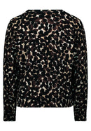 PolkaDot Round Neck Jumper - Brown/beige